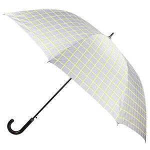 Зонт-трость Solmax, полуавтомат, белый, серый