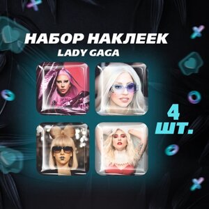 3D наклейка на телефон, Набор объемных наклеек Леди Гага
