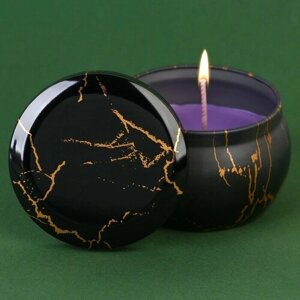 Ароматическая свеча в банке «Роскошь», аромат ваниль, 6 х 6 х 4 см.