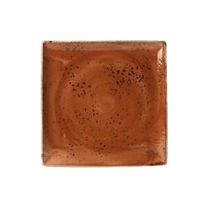 Блюдо квадратное Steelite Craft Terracotta фарфоровое 27x27 см