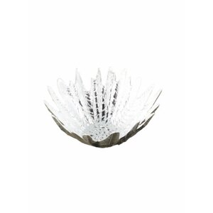 Блюдо сервировочное аксам Ледяной цветок, стеклянное, 12 см