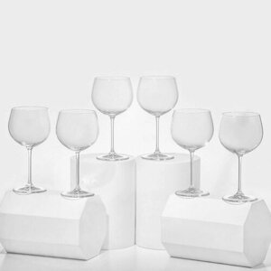 Bohemia Crystal Набор стеклянных бокалов для вина «Пион», 350 мл, 6 шт