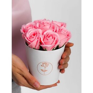 Букет из мыльных роз, цветы из мыла, Цветы на 14 февраля и 8 марта, подарок