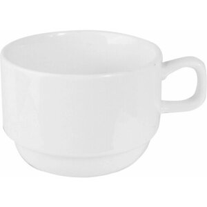 Чашка Kunstwerk кофейная 150мл, 110х75х50мм, фарфор, белый