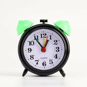 Часы - будильник настольные "Классика", дискретный ход, циферблат d-6 см, 8.5 х 8 см, АА (комплект из 10 шт)