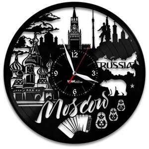 Часы из виниловой пластинки (c) VinylLab Москва