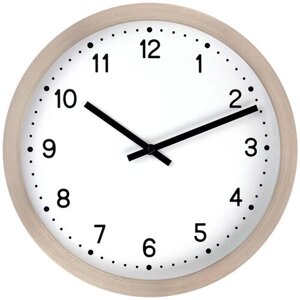 Часы настенные Troyka ход плавный, круглые, 27х27х3,5 см, цвет рамки медь (75759701)
