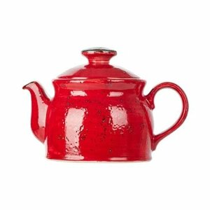 Чайник "Крафт Рэд", фарфор,425мл, красный