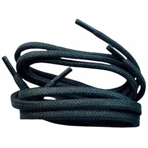 Corbby Шнурки круглые, тонкие, черные, 100 см