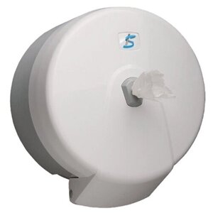 Диспенсер для туалетной бумаги с центральной вытяжкой БС Maxi для системы Т8, ударопрочный пластик, 30 х 17 х 26 см