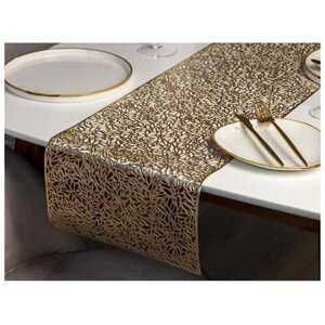 Дорожка на стол Доляна «Манифик», 30150 см, цвет золотой