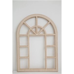Фальш - окно настенное интерьерное (деревянная рама под зеркало), 50х70 см