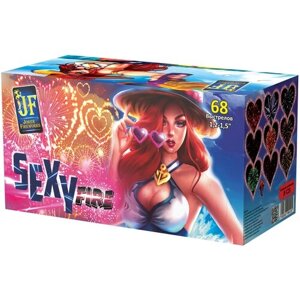 Фальшфейер Joker Fireworks Секси Файер JF C23, 68 залпов, фиолетовый 3 см