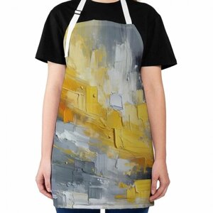 Фартук кухонный JoyArty "Хаотичные краски", универсальный размер для женщин и мужчин
