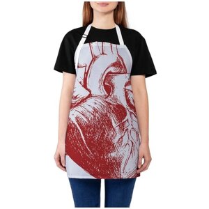Фартук женский JoyArty для готовки "Человеческое сердце", универсальный размер