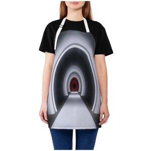 Фартук женский JoyArty для готовки "Неизвестный тоннель", универсальный размер