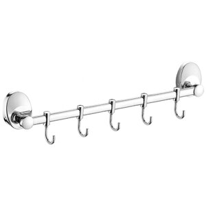 FASHUN (Фашун) Крючки для ванной и кухни (для полотенец) подвижные настенные из нержавеющей стали, хромированные A1615-5