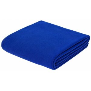 Флисовый плед Warm&Peace, ярко-синий, 100х140 см, флис, плотность 180 г/м²
