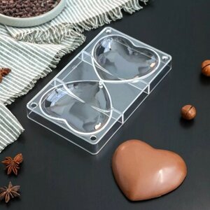 Форма для шоколада и конфет KONFINETTA «Любовь», 20122,5 см, 2 ячейки (1091,5 см)
