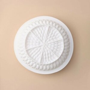 Форма силиконовая для выпечки и муссовых десертов KONFINETTA «Бронте», 237,5 см, цвет белый
