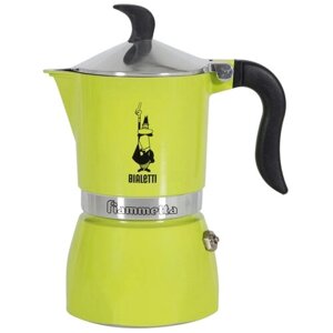 Гейзерная кофеварка Bialetti Fiammetta, 120 мл, 120 мл, лайм