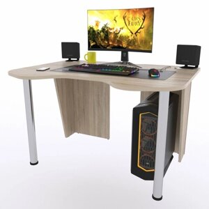 Игровой компьютерный стол "Старк", 120x90x75 см, дуб сонома