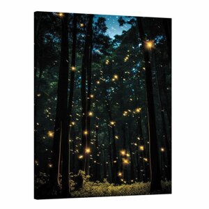 Интерьерная картина 50х70 "Танцы волшебного леса"