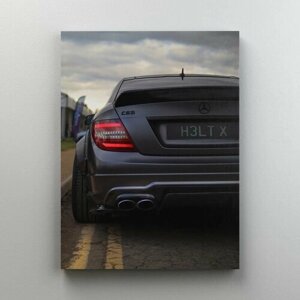Интерьерная картина на холсте "Mercedes-Benz C36 AMG - Немецкий автомобиль" размер 22x30 см