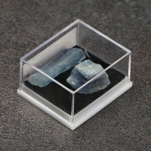 Камень натуральный, сувенир "Жеода темно-синяя", 6 х 6 х 4см