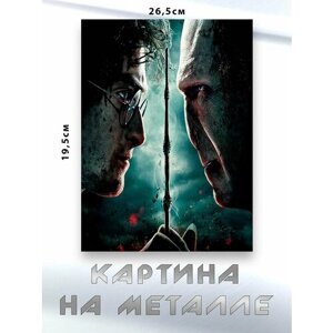 Картина для интерьера на стену с принтом Гарри Поттер, картина на металле