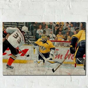 Картина интерьерная на рельефной доске, рисунок ОСП игра NHL 17 - 11871
