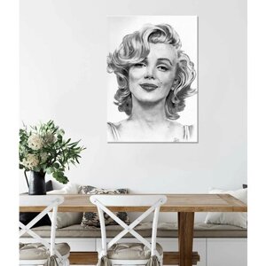 Картина/Картина на холсте/Картина на холсте для интерьера/Картина на стену/Картина в подарок для дома/ Мэрилин Монро (4) - Marilyn Monroe (4) 20х30