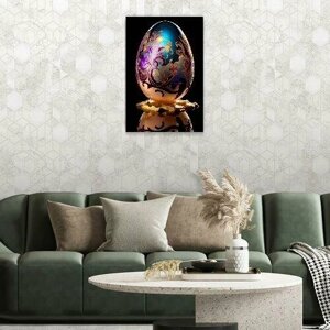 Картина на холсте 40x60 Альянс Лес "Прозрачное яйцо, искусство 3" на подрамнике / интерьер/ декор