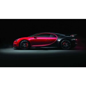 Картина на холсте 60x110 Альянс Лес "Бугатти 2018 Широн Bugatti" на подрамнике / интерьер/ декор