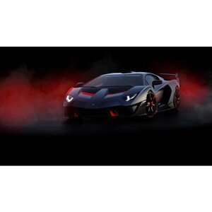 Картина на холсте 60x110 Альянс Лес "Машина Lamborghini" на подрамнике / интерьер/ декор