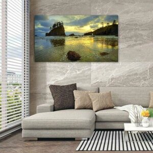 Картина на холсте 60x110 LinxOne "Природа, пейзаж, натура, флора" интерьерная для дома / на стену / на кухню / с подрамником