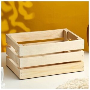 Кашпо - ящик деревянный 30х20х14,5 см сосна