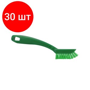Комплект 30 штук, Щетка для чистки мелких деталей FBK 200мм узкая зеленая 50150-5