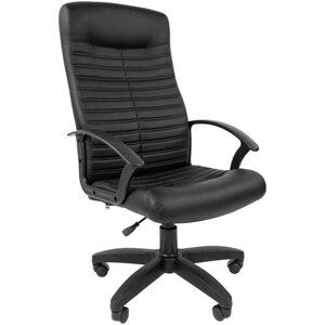 Компьютерное кресло Chairman Стандарт СТ-80 PL для руководителя, обивка: искусственная кожа, цвет: черный