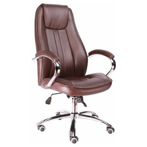 Компьютерное кресло Everprof Long TM для руководителя, обивка: искусственная кожа, цвет: коричневый