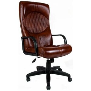Компьютерное кресло Гермес офисное, обивка: искусственная кожа, цвет: коричневый