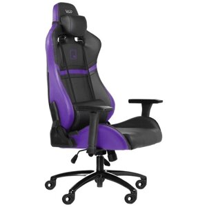Компьютерное кресло WARP Gr игровое, обивка: искусственная кожа, цвет: черный/фиолетовый