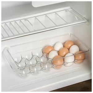 Контейнер для хранения яиц с крышкой RICCO, 18 ячеек, 32,516,57,5 см