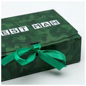 Коробка подарочная, упаковка, «Best man», 16,5 х 12,5 х 5 см, без ленты
