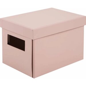 Коробка складная 20x12x13 см картон цвет розовый