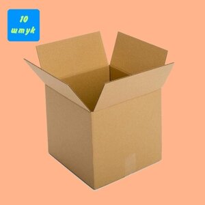 Коробки для хранения. Коробка картонная 80*80*80 мм, Т-23. 10 штук в упаковке. Гофрокороб для упаковки, хранения, переезда, поставок на маркетплейсы.