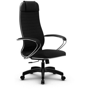 Кресло для руководителя Метта метта Комплект 17, основание 17831, обивка: искусственная кожа, цвет: экокожа черная №48