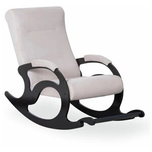Кресло-качалка с подножкой кресло качалка ткань велюр Тироль цвет Бежевый ( Amigo Creame)