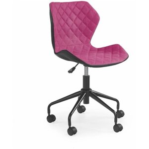 Кресло компьютерное HALMAR MATRIX, черный / розовый