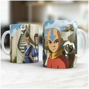 Кружка для чая и кофе с принтом Аватар Легенда об Аанге аниме Avatar